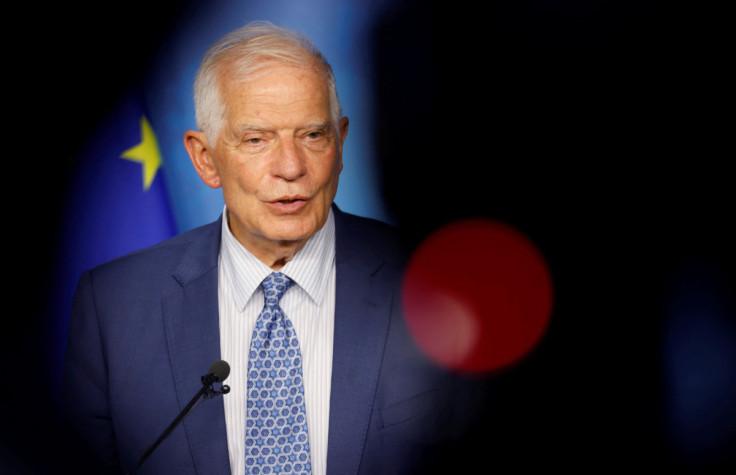 Kepala Kebijakan Luar Negeri Uni Eropa Borrell berbicara tentang ketegangan antara negara tetangga Balkan Barat, di Brussel