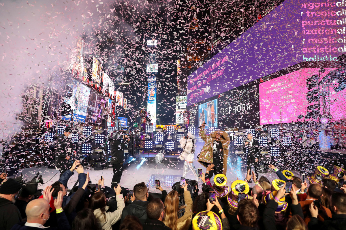 New Year's Times Square 2024 Renie Delcine