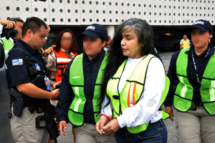 Sandra Avila Beltran is seen at Mexico City international airport in August 2013 after her deportation from the United States