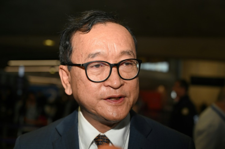 Rainsy, 73, has been targeted with two separate complaints by Cambodian Prime Minister Hun Sen and the leader's son-in-law and deputy national police chief