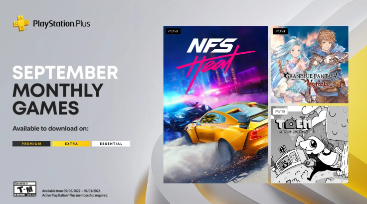 PS Plus September 2022 Monthly