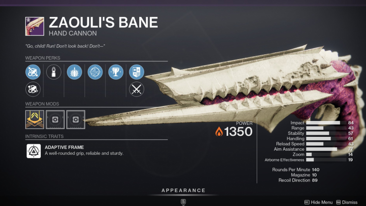 Destiny 2 - Zaouli's Bane Curated