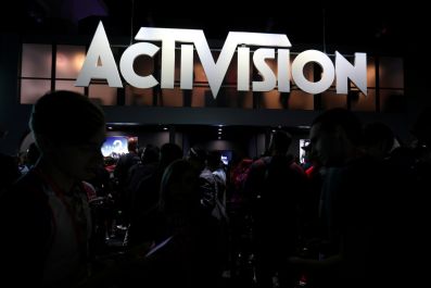 The Activision booth is shown at the E3 2017 Electronic Entertainment Expo in Los Angeles