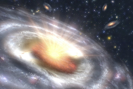 Artist rendering of a quasar