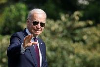 U.S. President Joe Biden departs for a weekend at Camp David