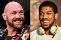 Tyson Fury (left) has offered Anthony Joshua the chance to fight for his WBC belt