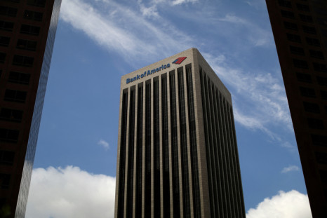 A Bank of America building is seen in Los Angeles