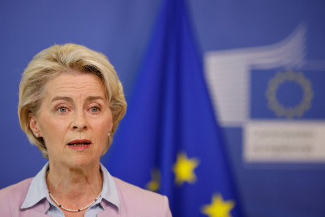 European Commission President Ursula von der Leyen attends a news conference on energy crisis, in Brussels