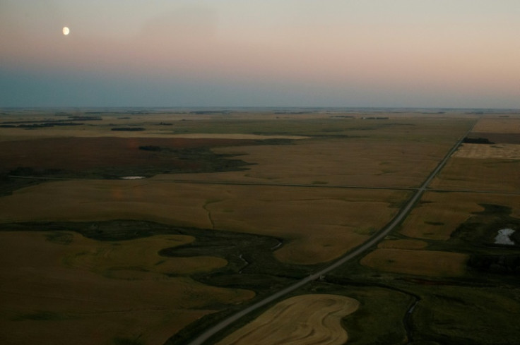 Dusk falls over the Indigenous community of James Smith Cree Nation during a manhunt for Myles Sanderson, a suspect in the mass stabbings that occurred in the Canadian community