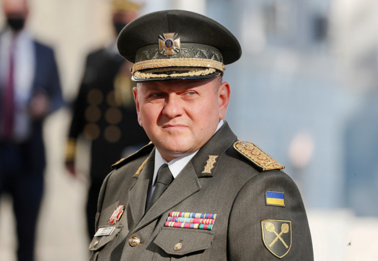 Commander-in-Chief of the Armed Forces of Ukraine Valeriy Zaluzhnyi waits before a meeting in Kyiv