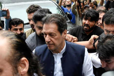 Pakistan's former PM Imran Khan, who is facing terrorism charges, appears in court to extend pre-arrest bail