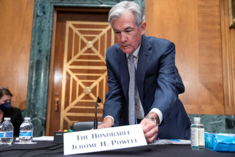 Federal Reserve Chairman Jerome Powell arrives to testify before the Senate Banking Committee, in Washington, D.C.