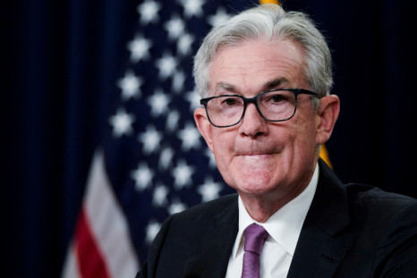 Federal Reserve Board Chairman Jerome Powell attends a news conference, in Washington