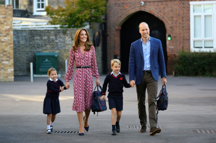 Two of the couple's three children -- Prince George and Princess Charlotte -- attend a private day school in London