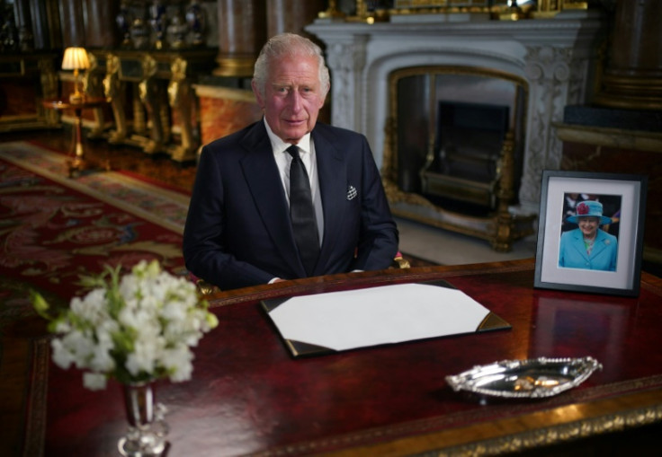 Britain's Charles III makes his first televised address as king, a day after his mother, Queen Elizabeth II, died at the age of 96