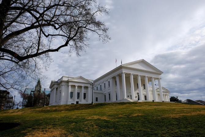 The Virginia State Capitol, the seat of state government of the Commonwealth of Virginia, is pictured in Richmond