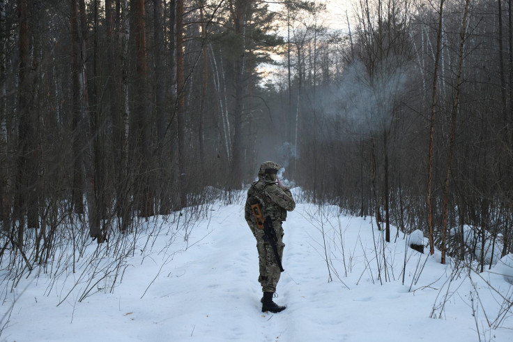 Russian Soldier In Snow