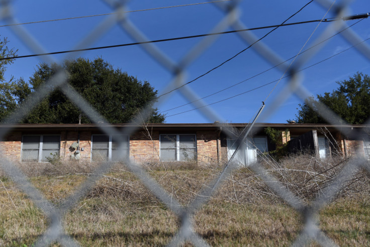 Vacant homes are seen at Lackland Air Force Base in San Antonio