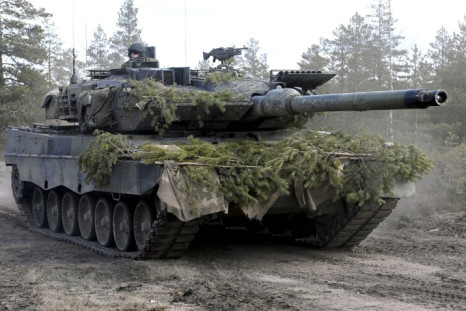Besides the Leopard battle tanks (pictured), the Marders are high up on the list of items Ukraine has urged Berlin to supply