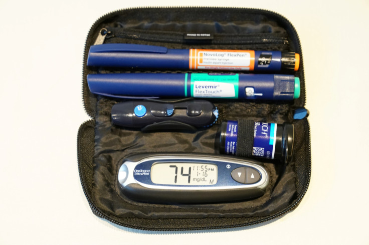 Insulin supplies are pictured in the Manhattan borough of New York City,