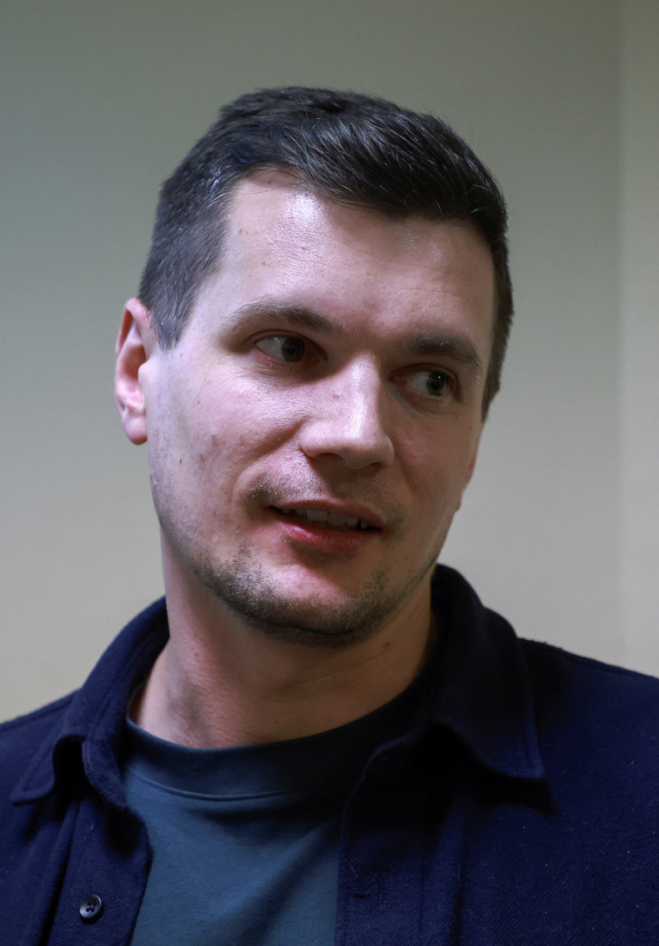 District councillor Dmitry Palyuga attends a court hearing in St Petersburg