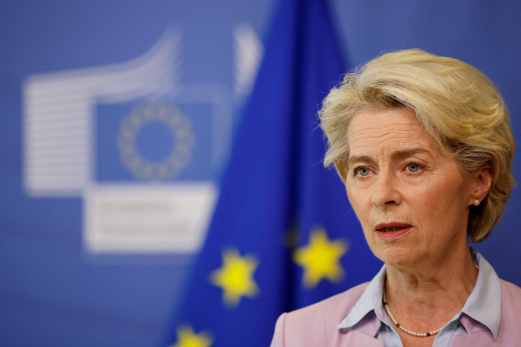 European Commission President Ursula von der Leyen attends a news conference on energy crisis, in Brussels