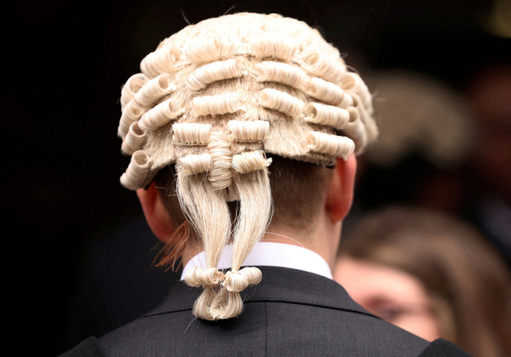 Strike by criminal barristers outside Manchester Crown Court