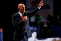 Tom Barrack, CEO of Colony Capital, speaks at the Republican National Convention in Cleveland