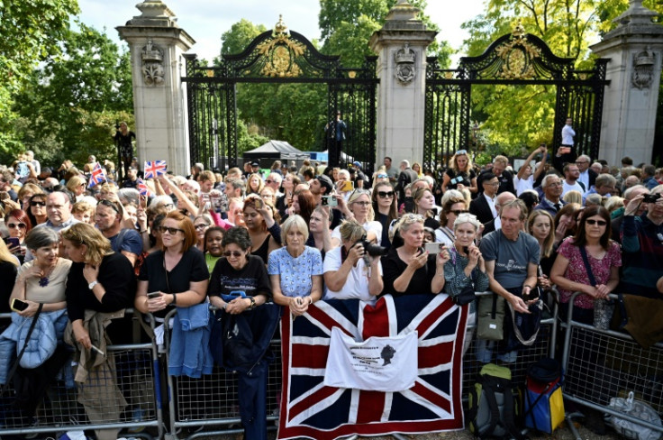 Crowds packed the route to catch a glimpse of the procession