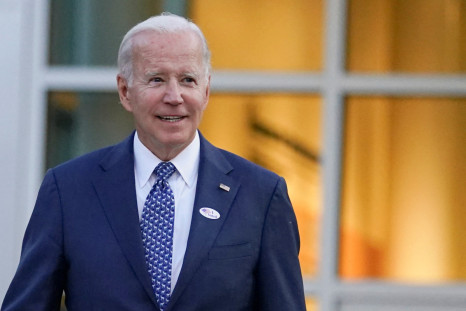 U.S. President Joe Biden votes in the Delaware primary, in Wilmington