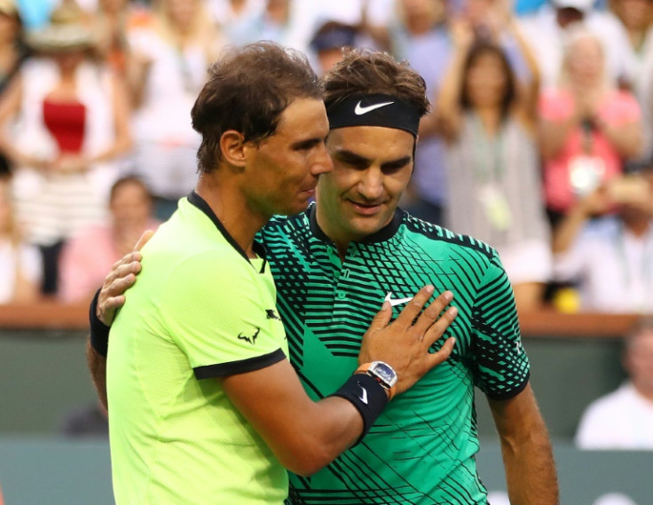 Old pals act: Roger Federer and Rafael Nadal first clashed in 2004