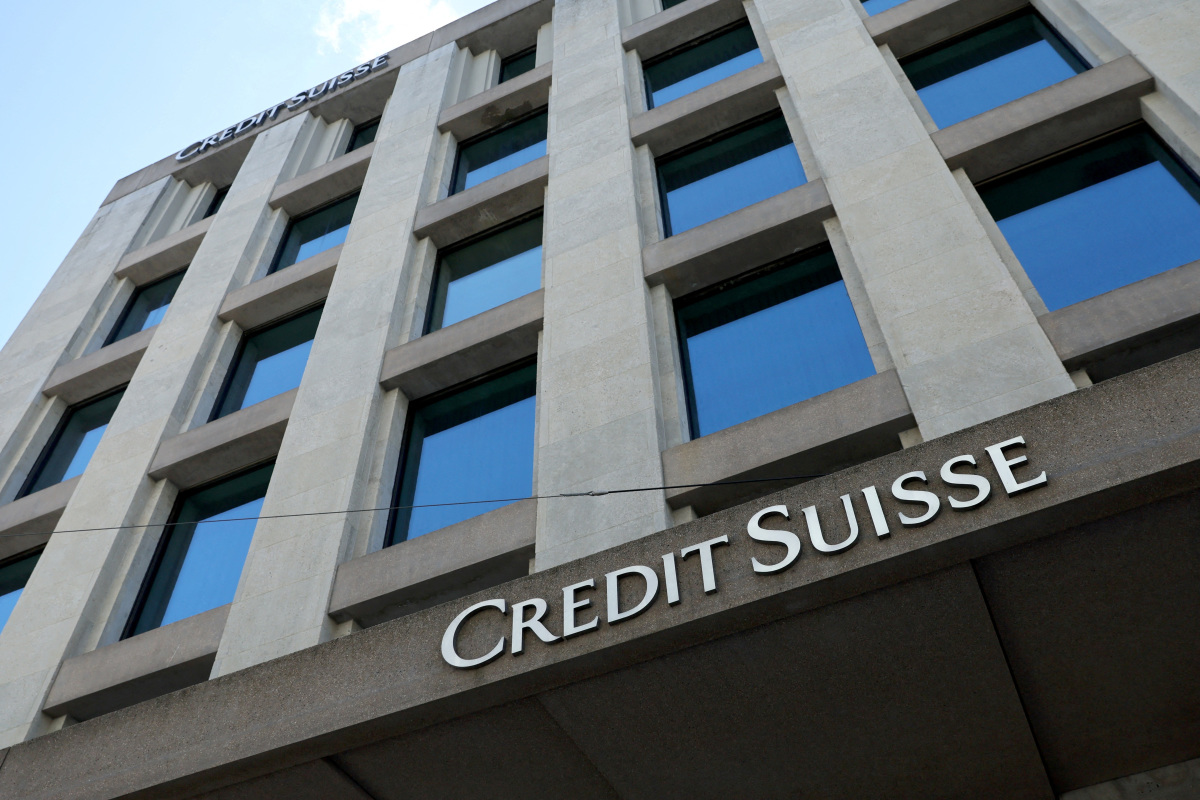 Prime Brokers Fight For Clients After Credit Suisse S Exit   Logo Pictured Credit Suisse Bank Geneva 