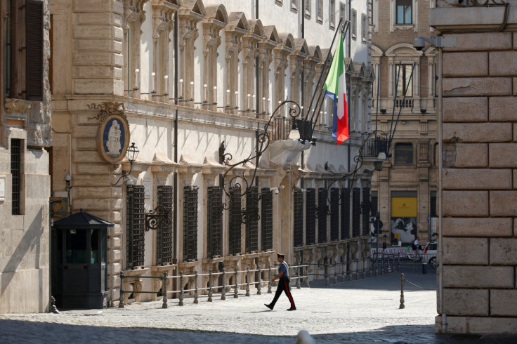 A general view of the Prime Minister's office Chigi Palace in Rome