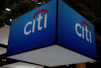 The Citigroup Inc logo is seen at the SIBOS banking and financial conference in Toronto