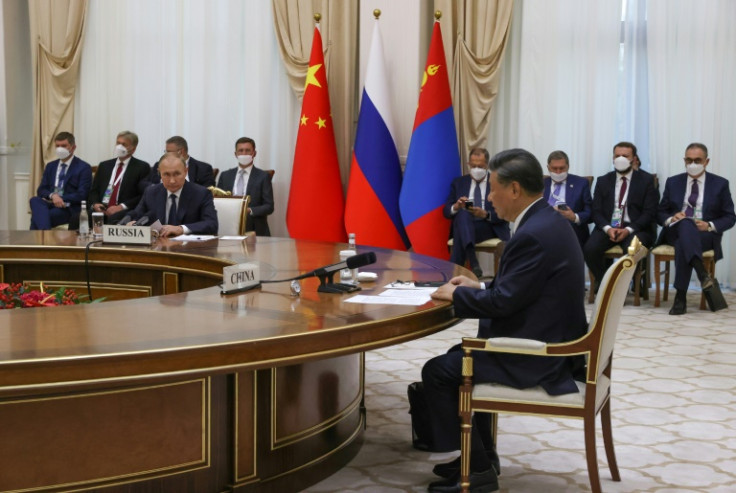 China's President Xi Jinping and Russian President Vladimir Putin meet in Samarkand, Uzbekistan