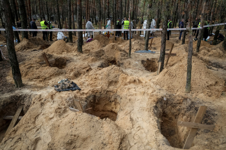 Mass burial site discovered in Izium