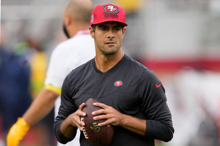 Jimmy Garoppolo #10 of the San Francisco 