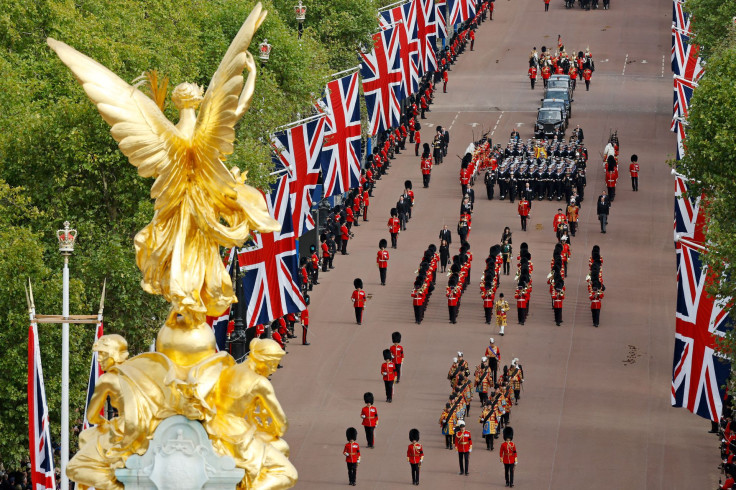 The Queen's funeral cortege