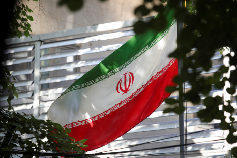 Iranian flag is seen at the Embassy of the Islamic Republic of Iran, in Tirana