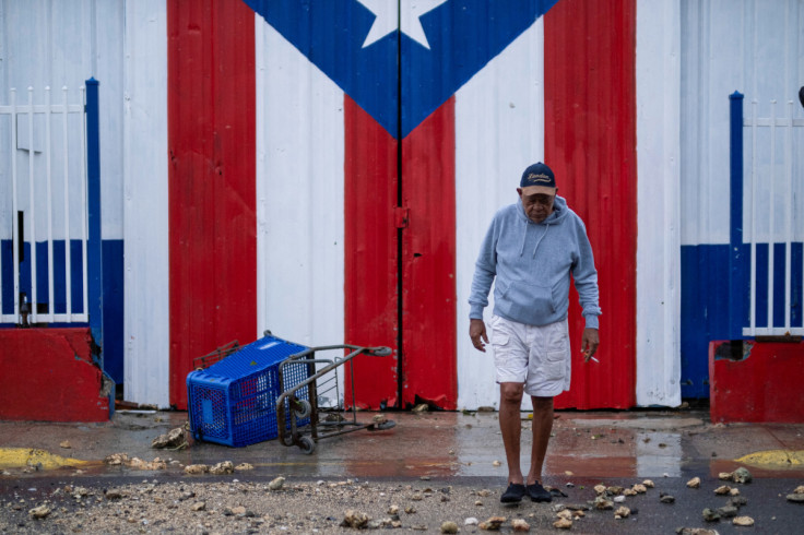 Hurrican Fiona landfalls in Puerto Rico