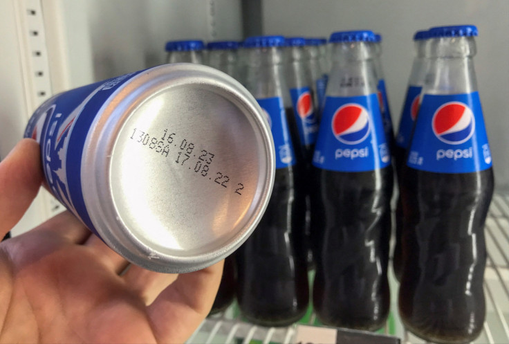 A view shows a can and bottles of Pepsi in Moscow