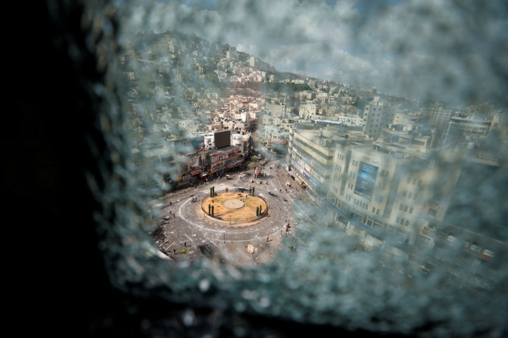 Aftermath of clashes between Palestinian security forces and gunmen