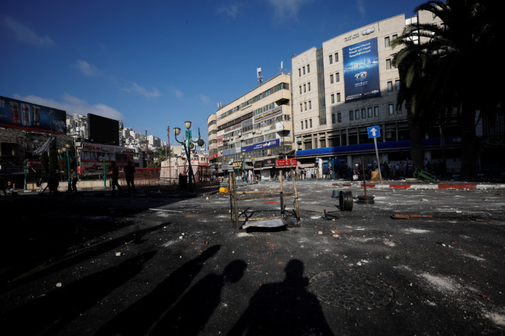 Clashes between Palestinian gunmen and Palestinian security force in Nablus