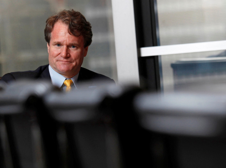 Bank of America Chief Executive Brian Moynihan looks on during an interview in Hong Kong
