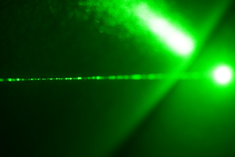 A green laser.