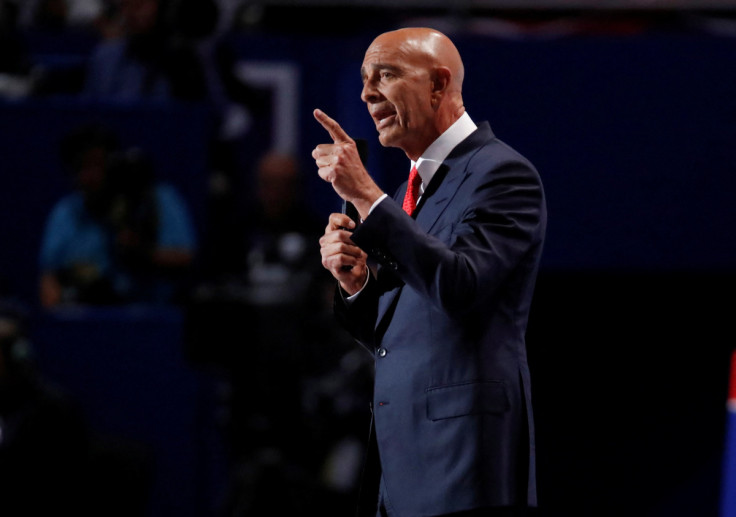 Tom Barrack, CEO of Colony Capital, speaks at the Republican National Convention in Cleveland