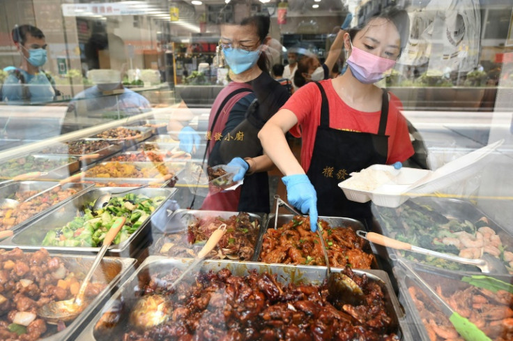 Small shops selling cheap two-plate lunch boxes have sprung up in Hong Kong