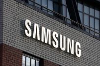 Signage is seen at Samsung 837 in Manhattan, New York City