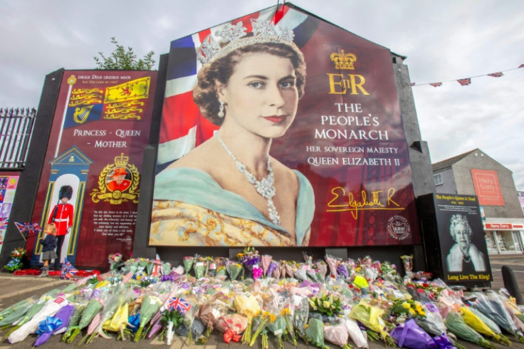 The unionist community's loyalty to the UK was embodied in this mural dedicated to Queen Elizabeth II in Belfast