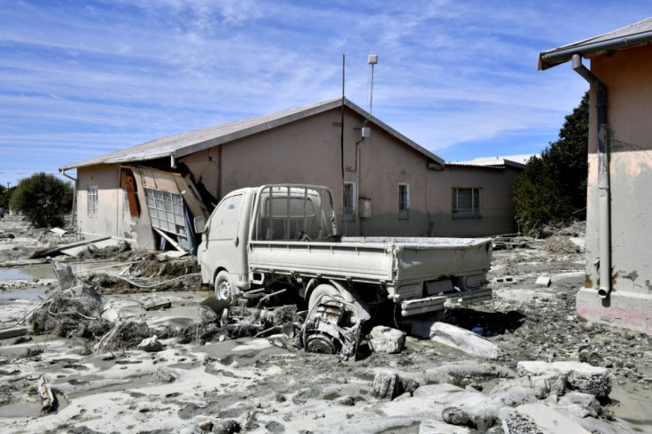 Aftermath of the slimes dam wall collapse in Jagersfontein